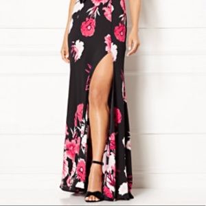 New York & Co. Eva Mendes Floral Maxi Skirt